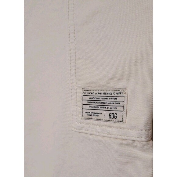 BDG Urban Outfitters Carpenter Pants 34 W 32 L Cream- Utilitarian- Baggy Denim - Picture 12 of 13